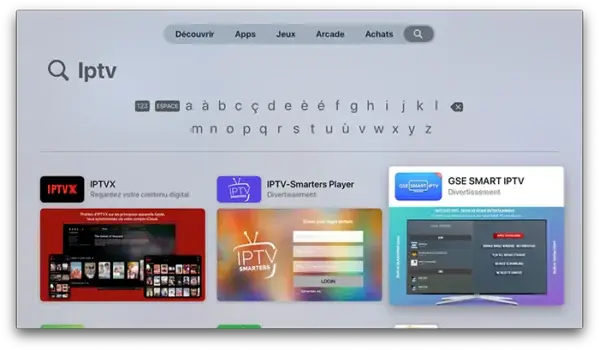 Choix Application Appletv Iptv Blue 1