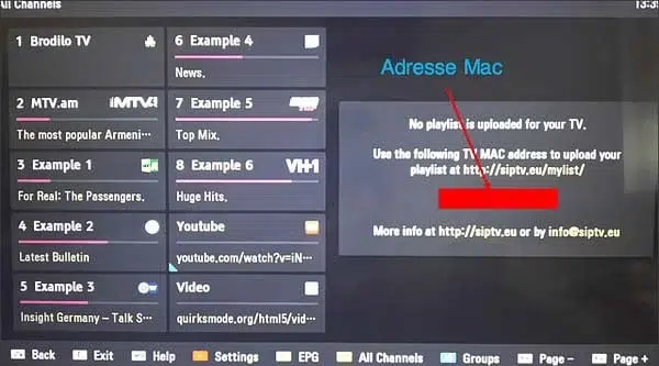 Adresse Mac Smart Iptv